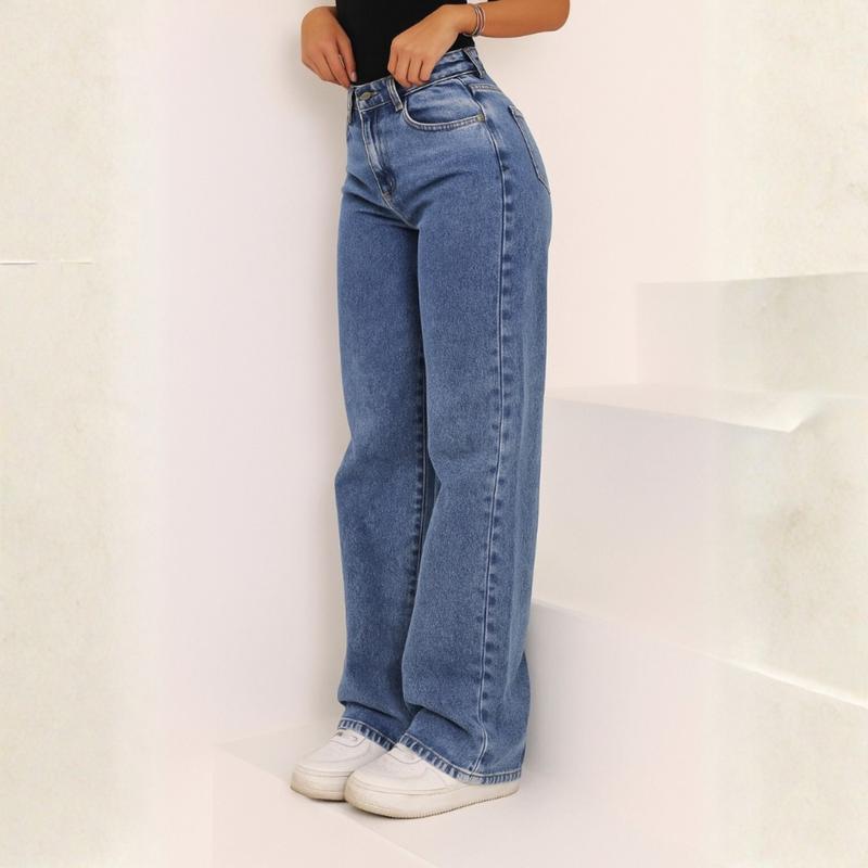 Calça Wide Leg Jeans Feminina